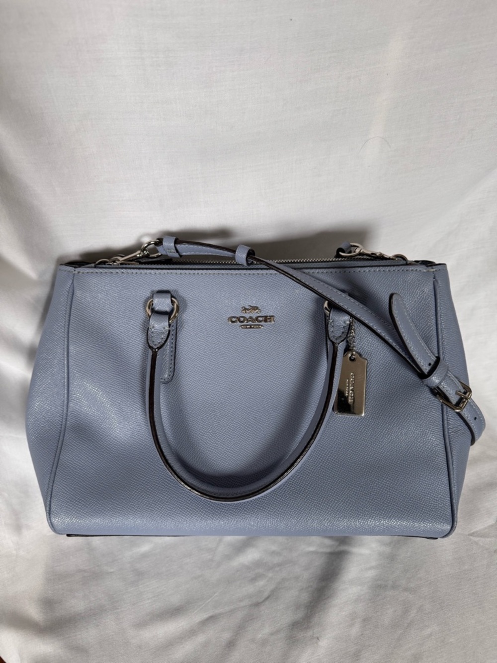 Coach Surrey Carryall in Cornflower Blue - Picture 7 of 7